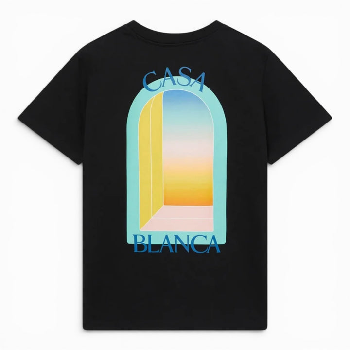 Casablanca L’arche Turquoise Black T-shirt