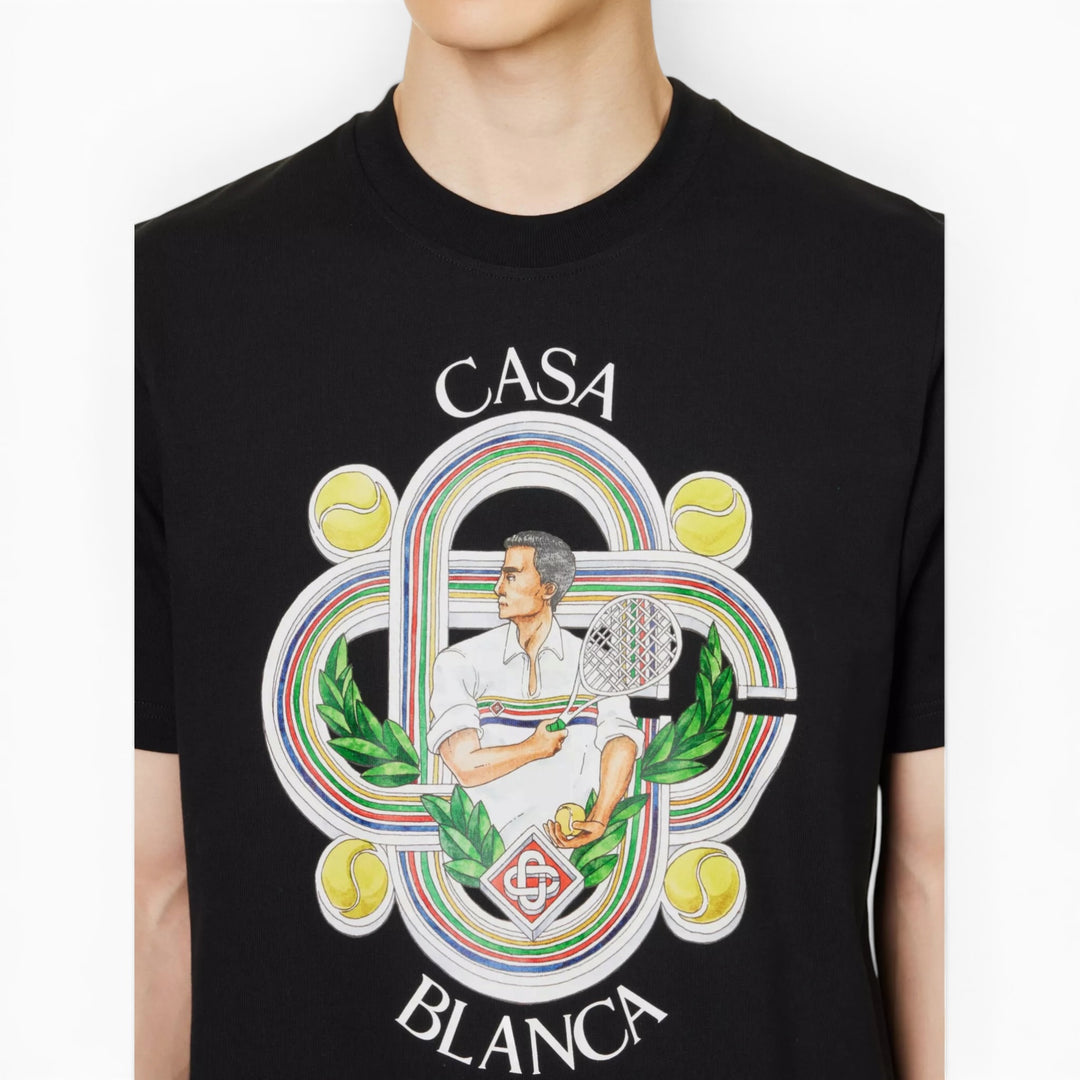 Casablanca Le Joueur Tennis Black T-shirt