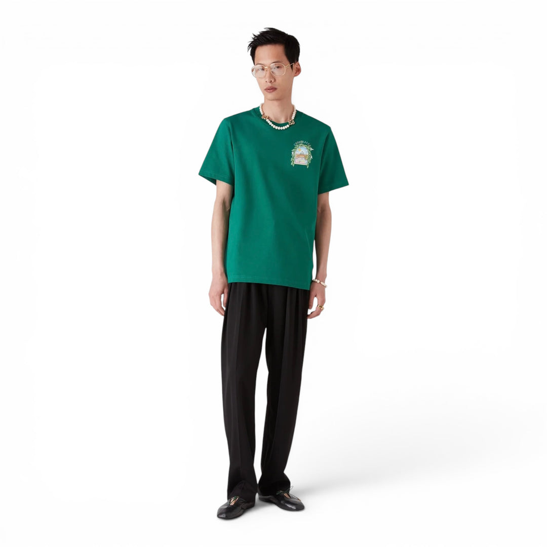 Casablanca L’arche De Tennis Green T-shirt