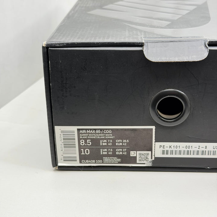 Nike Air Max 95 CDG White 7.5UK (DS/Tried on) (2550)