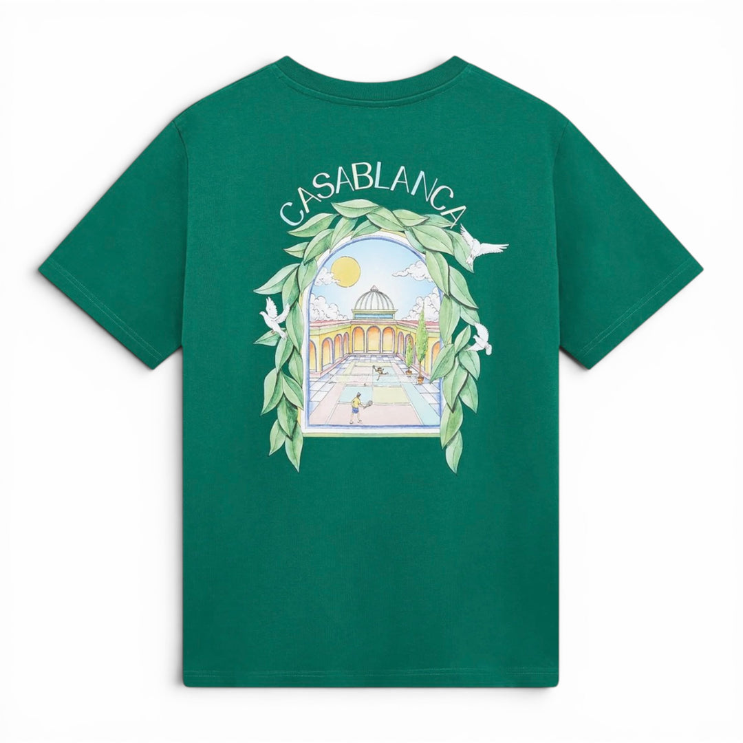 Casablanca L’arche De Tennis Green T-shirt