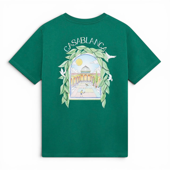 Casablanca L’arche De Tennis Green T-shirt