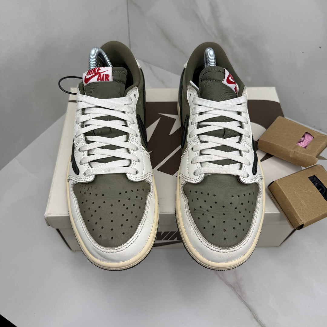Jordan 1 Low Travis Scott Medium Olive 6UK (2492)