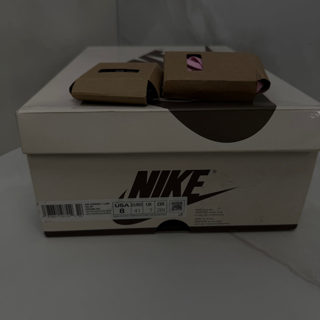 Jordan 1 Low Travis Scott Velvet Brown 7UK (2468)