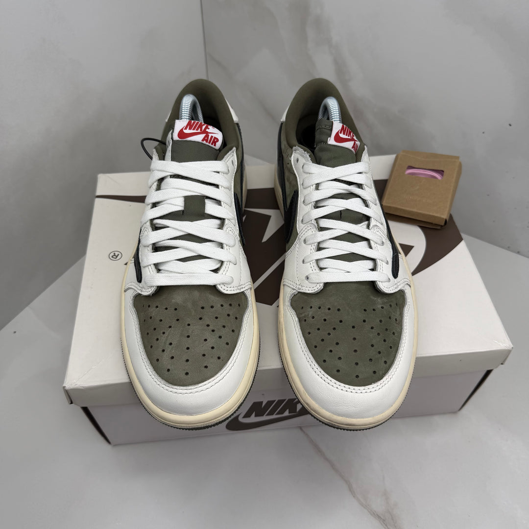 Jordan 1 Low Travis Scott Medium Olive 7UK (2485)