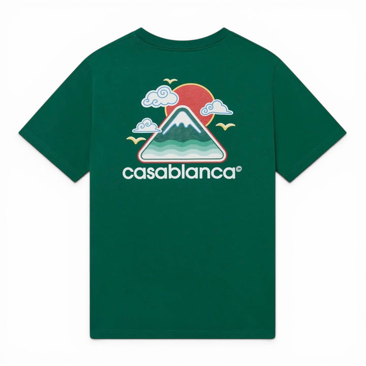 Casablanca Montagne Ondulee Green T-shirt