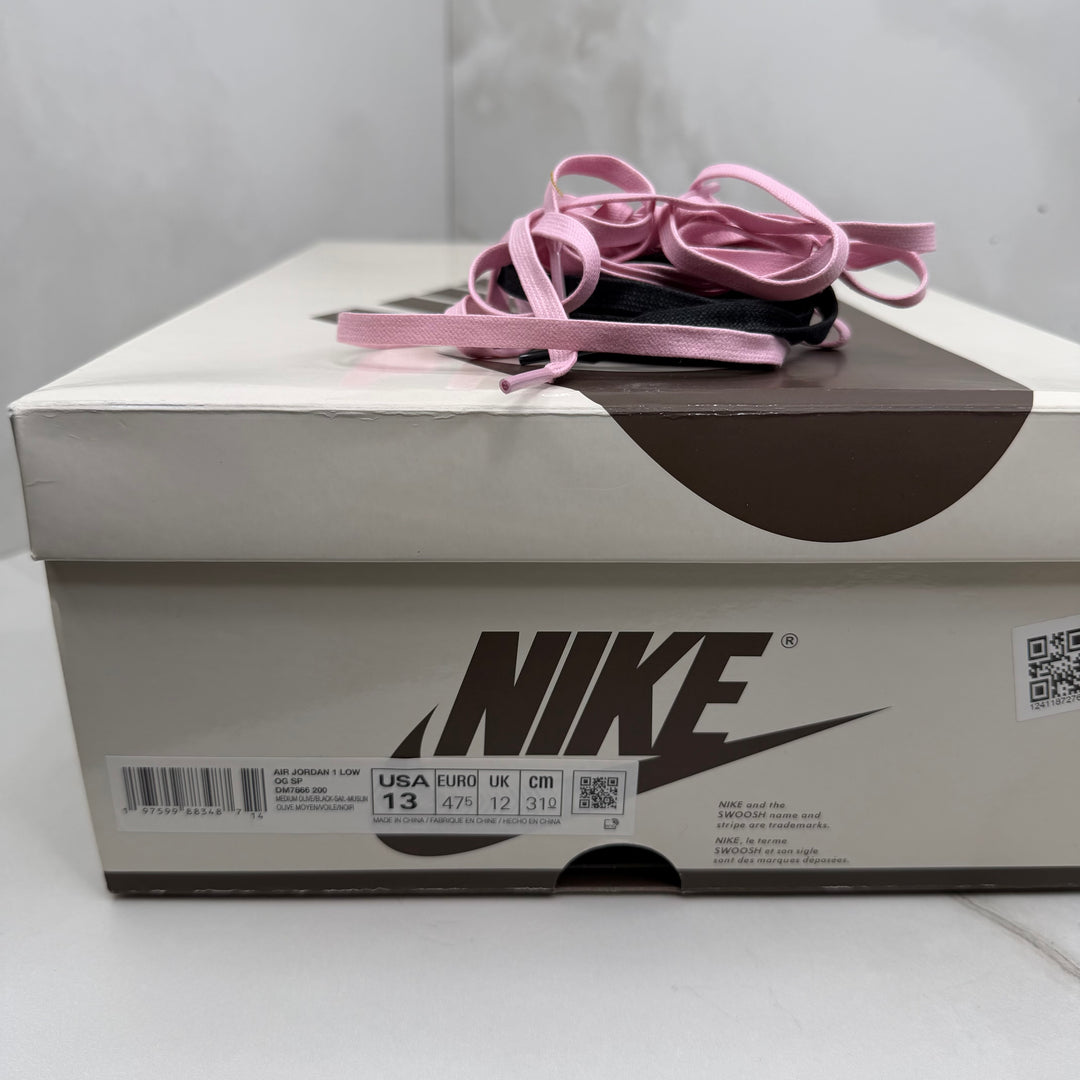 Jordan 1 Low Travis Scott Medium Olive 12UK (2696)