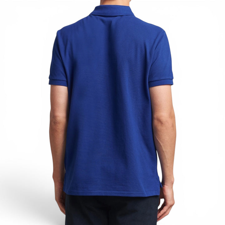 Ralph Lauren Royal Blue Slim Fit Mesh Polo Shirt