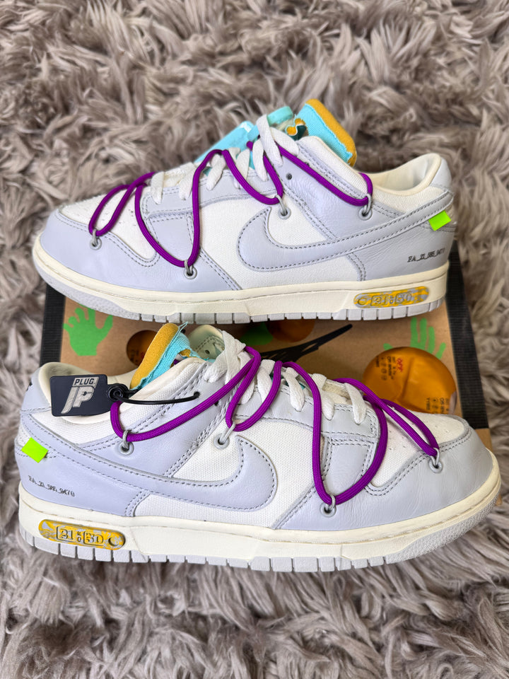 Nike off white dunk lot 21 8UK