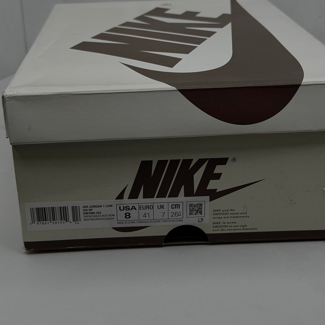Jordan 1 Low Travis Scott Velvet Brown 7UK (2568)
