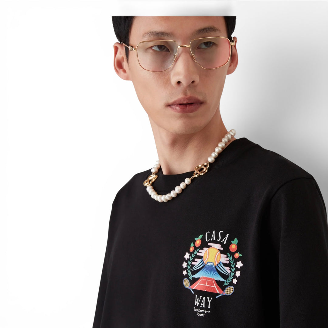 Casablanca Casa Way Mountain Black T-shirt