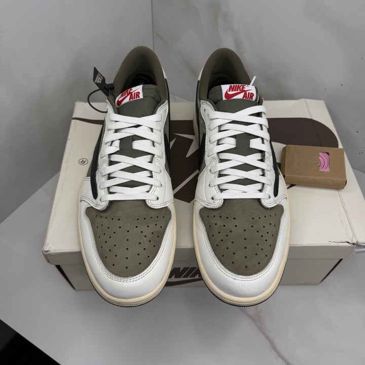 Jordan 1 Low Travis Scott Medium Olive 12UK