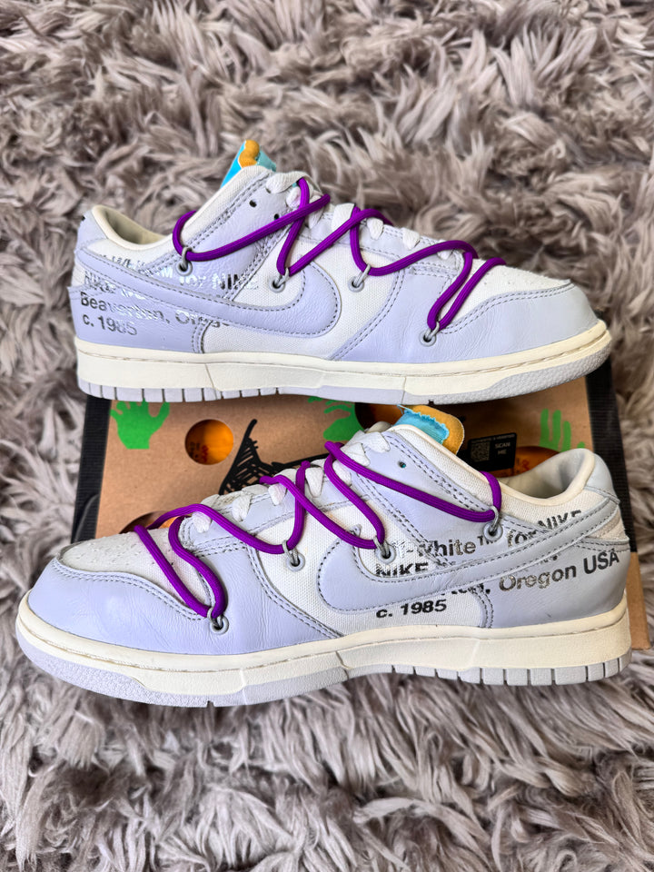 Nike off white dunk lot 21 8UK