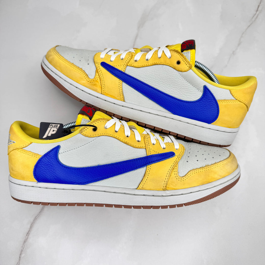 Jordan 1 Low Travis Scott Canary Yellow 11UK