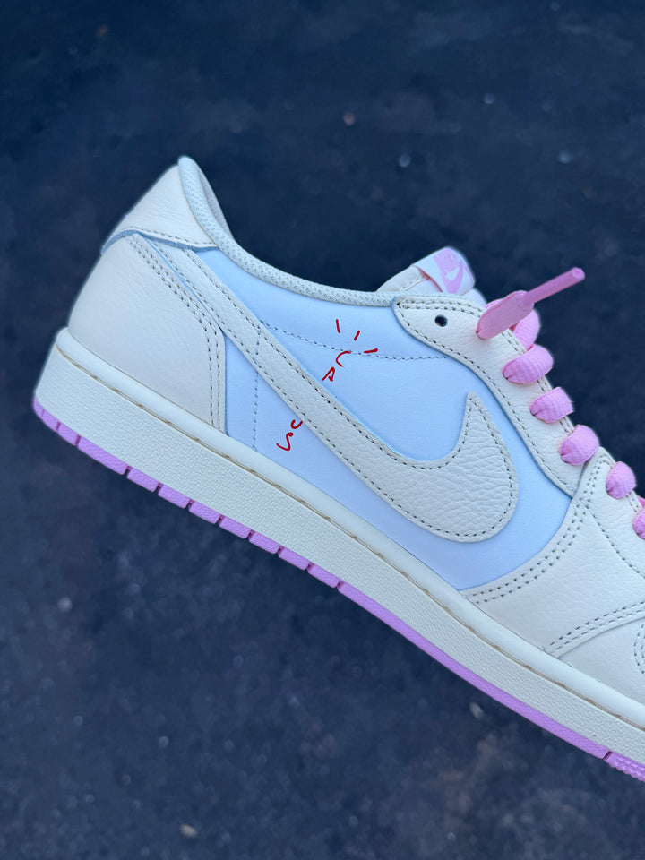 Jordan 1 Low Travis Scott Shy Pink
