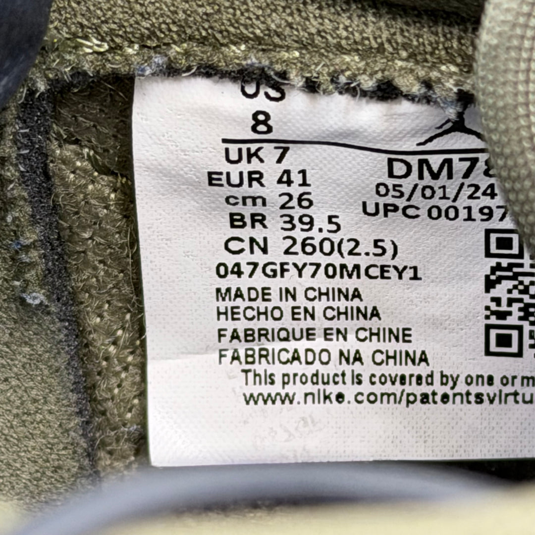 Jordan 1 Low Travis Scott Medium Olive 7UK (2487)