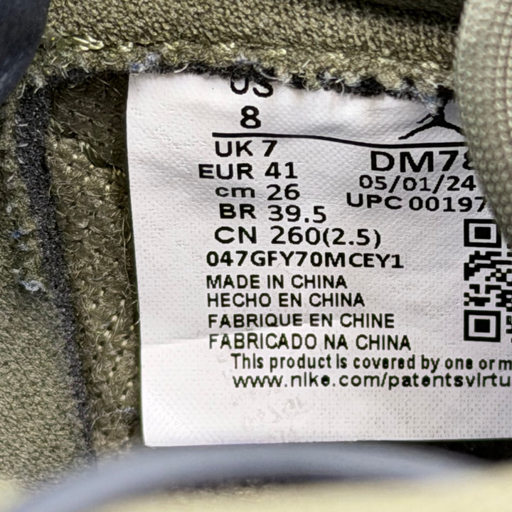 Jordan 1 Low Travis Scott Medium Olive 7UK (2487)