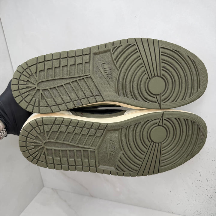 Jordan 1 Low Travis Scott Medium Olive 12UK