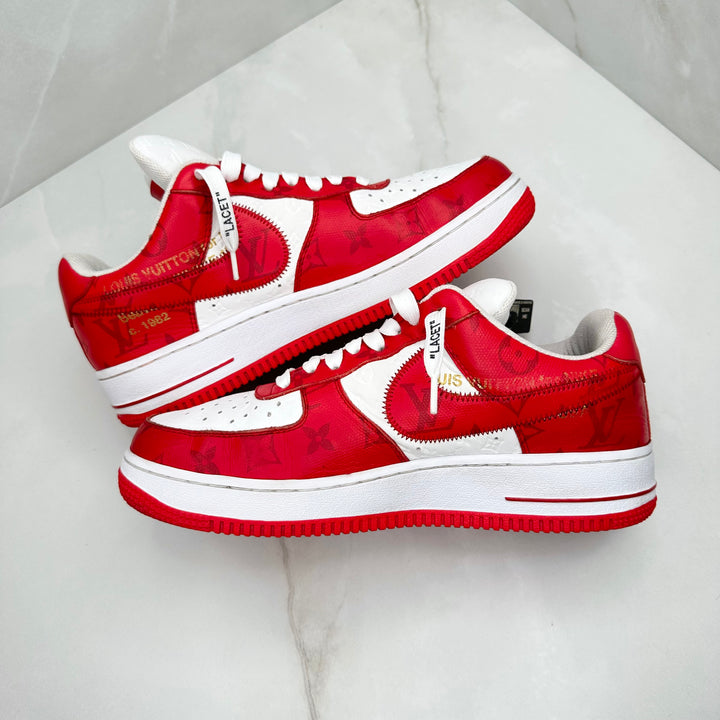 Louis Vuitton Air Force 1 Red LV7.5US (Fits 7UK/7.5UK)
