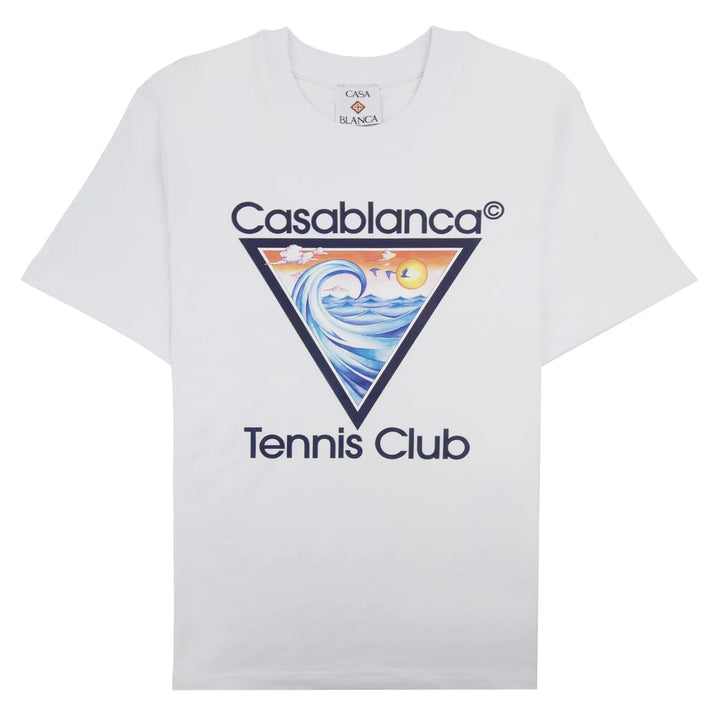 Casablanca Tennis Club Navy White T-shirt (C4)
