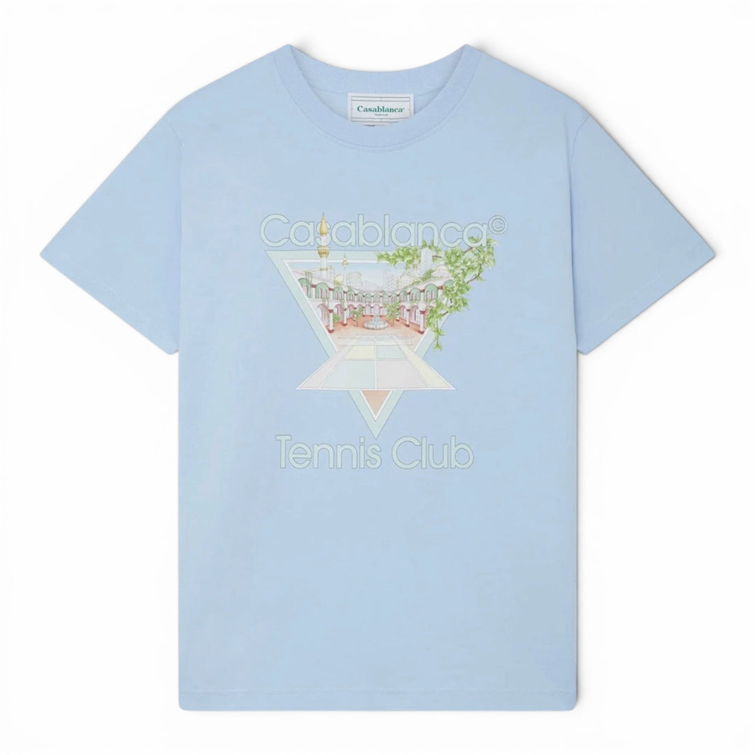 Casablanca Tennis Club Icon Baby Blue T-Shirt