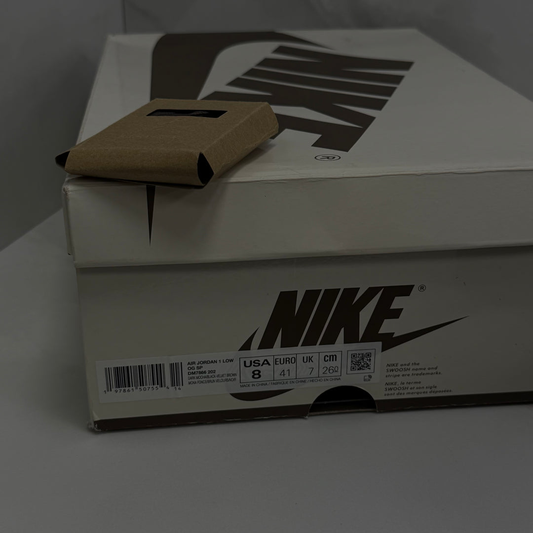 Jordan 1 Low Travis Scott Velvet Brown 7UK (2467)
