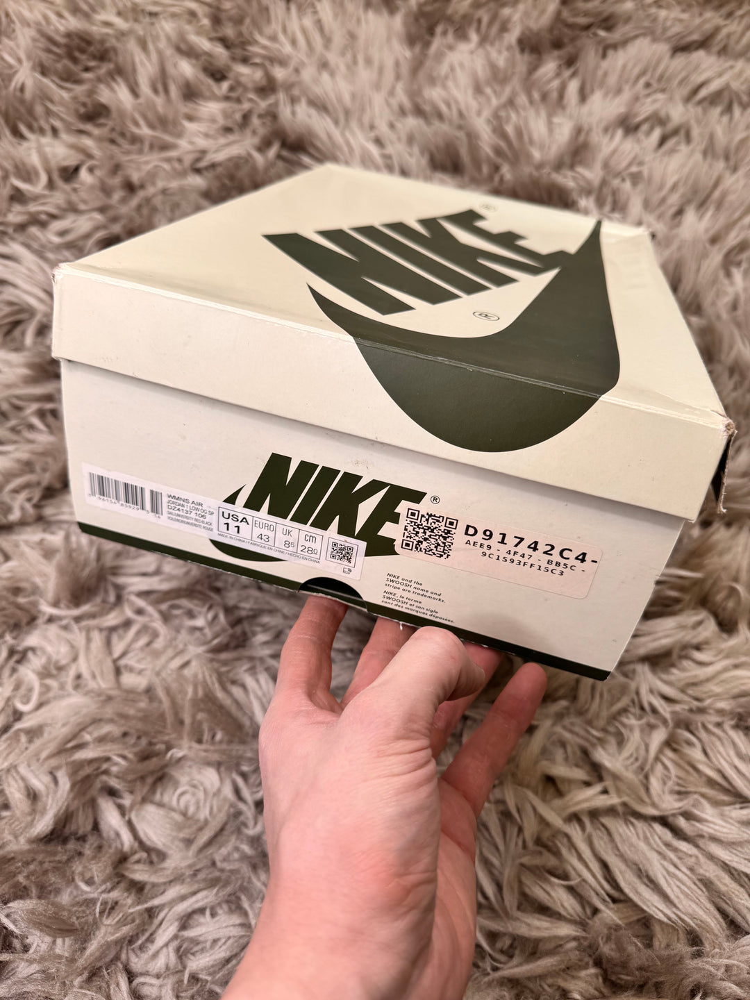 Jordan 1 low Travis Scott olive 8.5UK