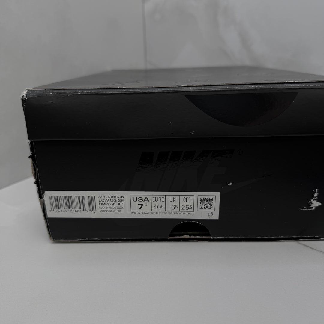 Jordan 1 Low Travis Scott Black Phantom 6.5UK (2535)