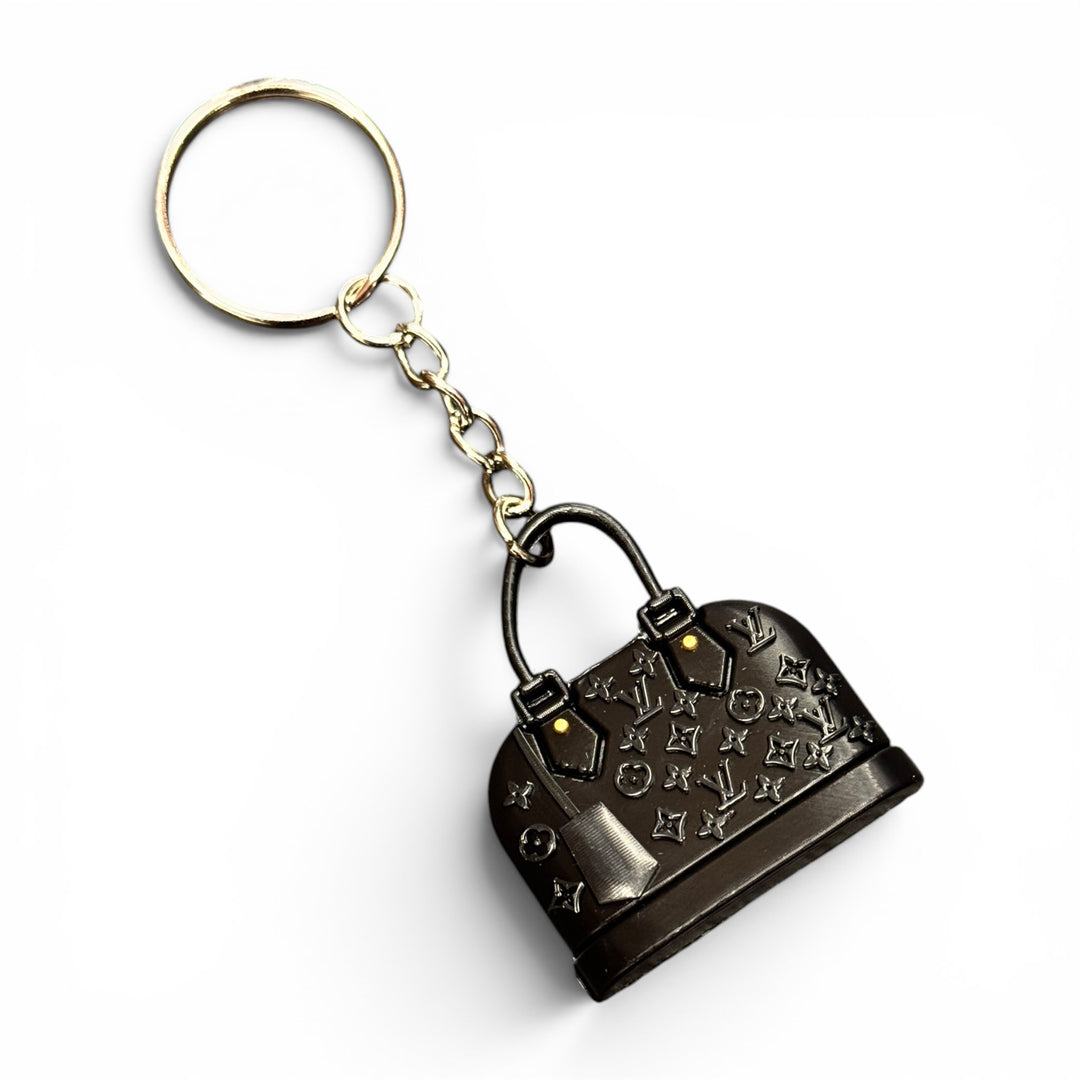 Mini Handbag Keychain Black L