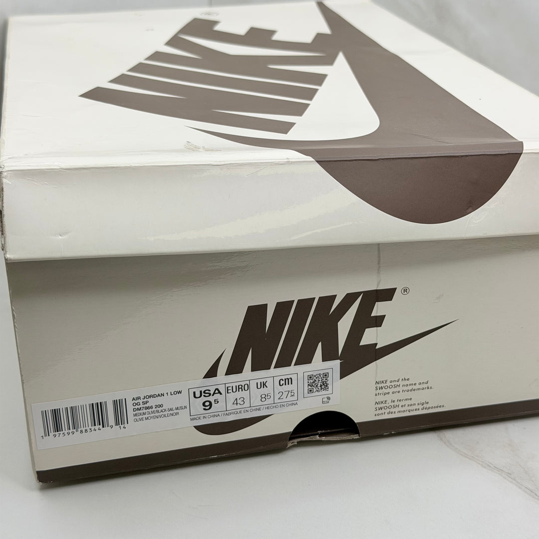Jordan 1 Low Travis Scott Medium Olive 8.5UK (2483)