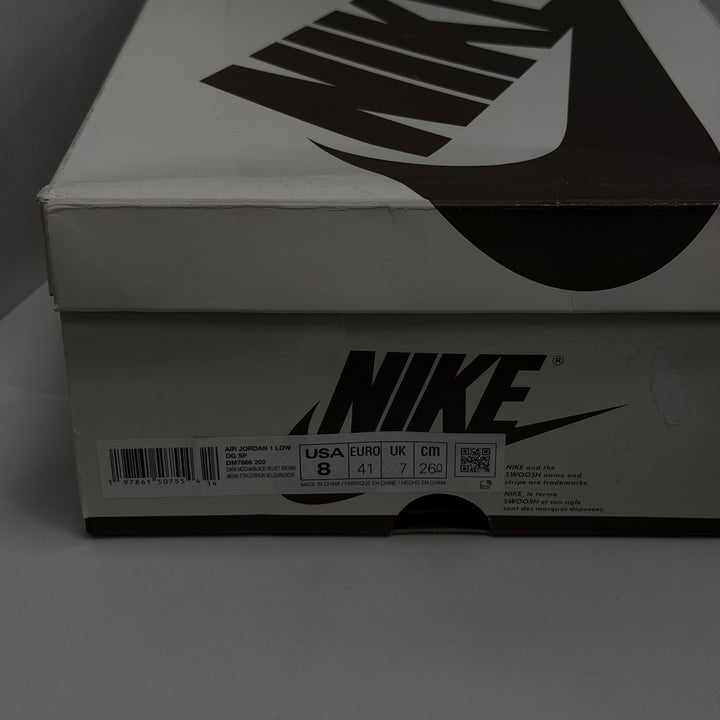Jordan 1 Low Travis Scott Velvet Brown 7UK