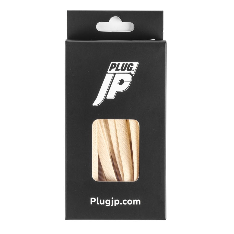 Premium Waxed Flat Shoe Laces (Cream)