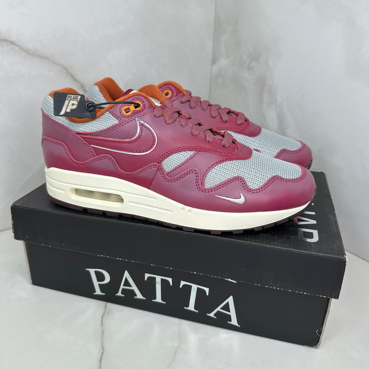Nike Air Max 1 Patta Maroon With Bracelet (Brand New)