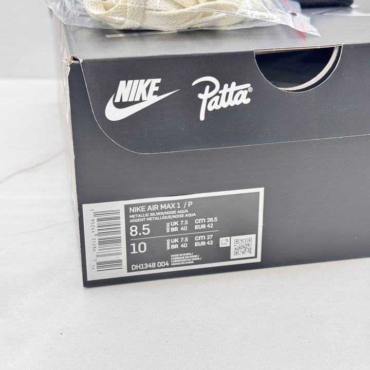 Nike Air Max 1 Patta Aqua 7.5UK