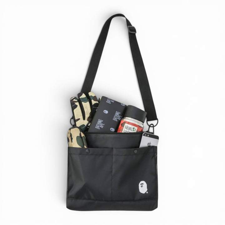 BAPE All Black Cross Body Shoulder Bag