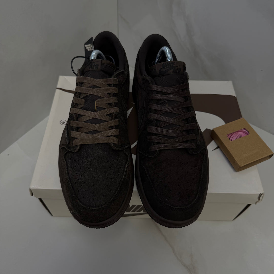 Jordan 1 Low Travis Scott Velvet Brown 8UK