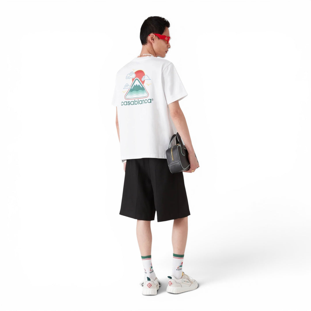 Casablanca Montagne Ondulee White T-Shirt
