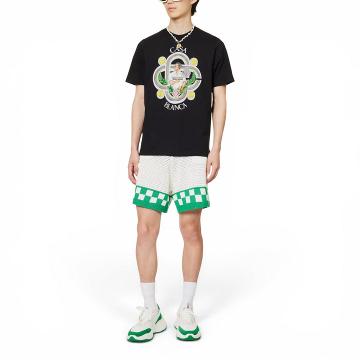 Casablanca Le Joueur Tennis Black T-shirt