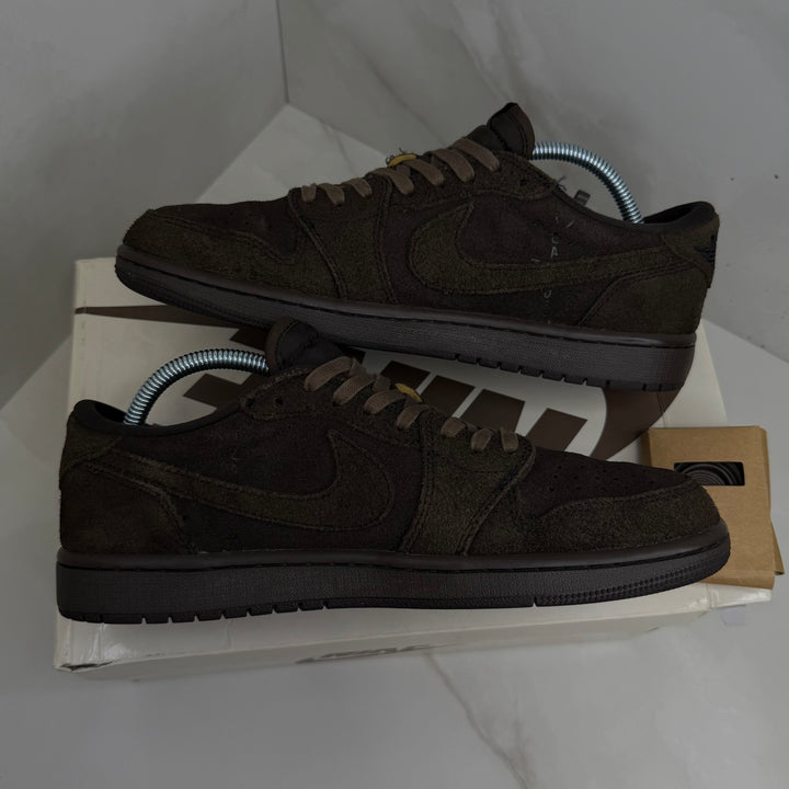 Jordan 1 Low Travis Scott Velvet Brown 8UK (2464)