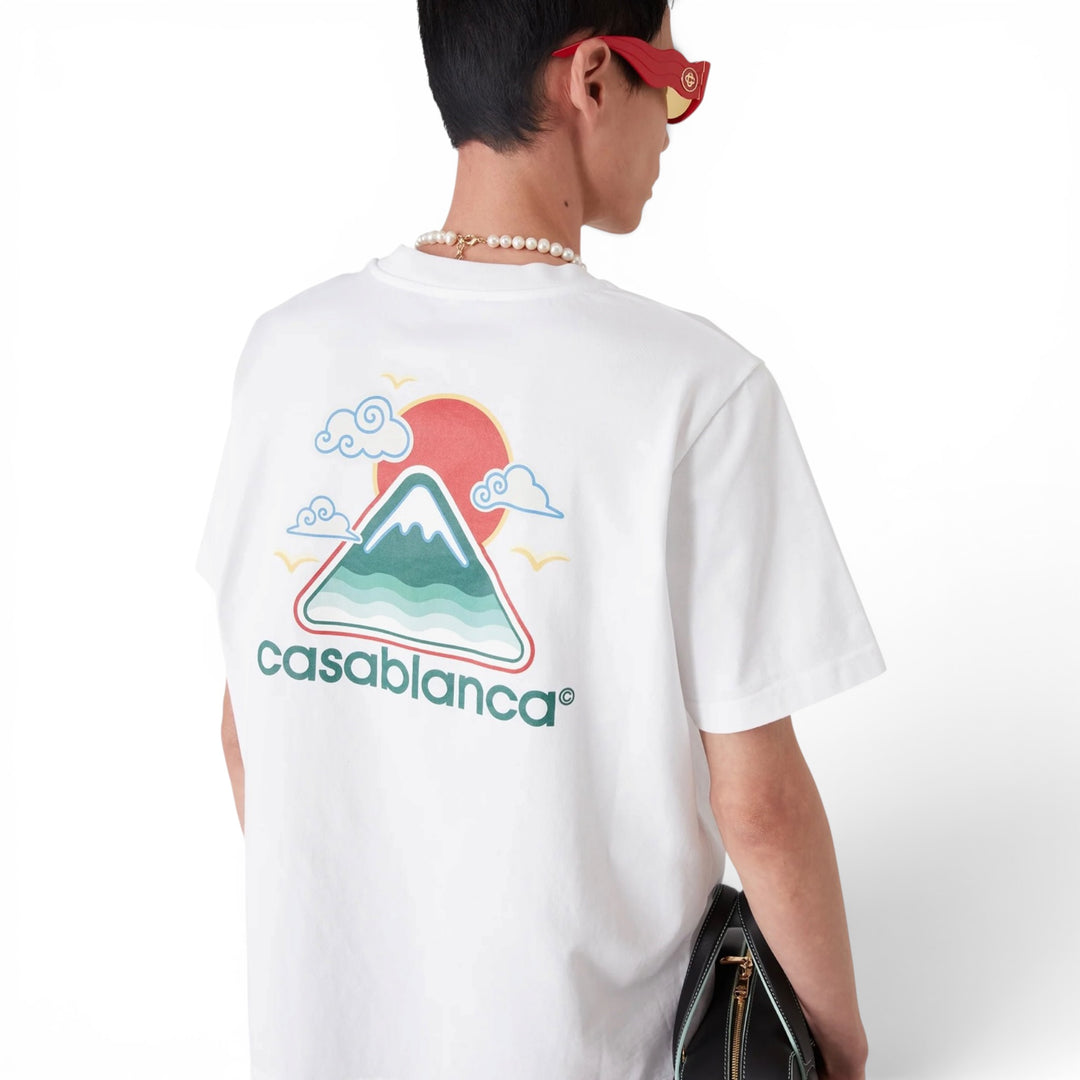 Casablanca Montagne Ondulee White T-Shirt