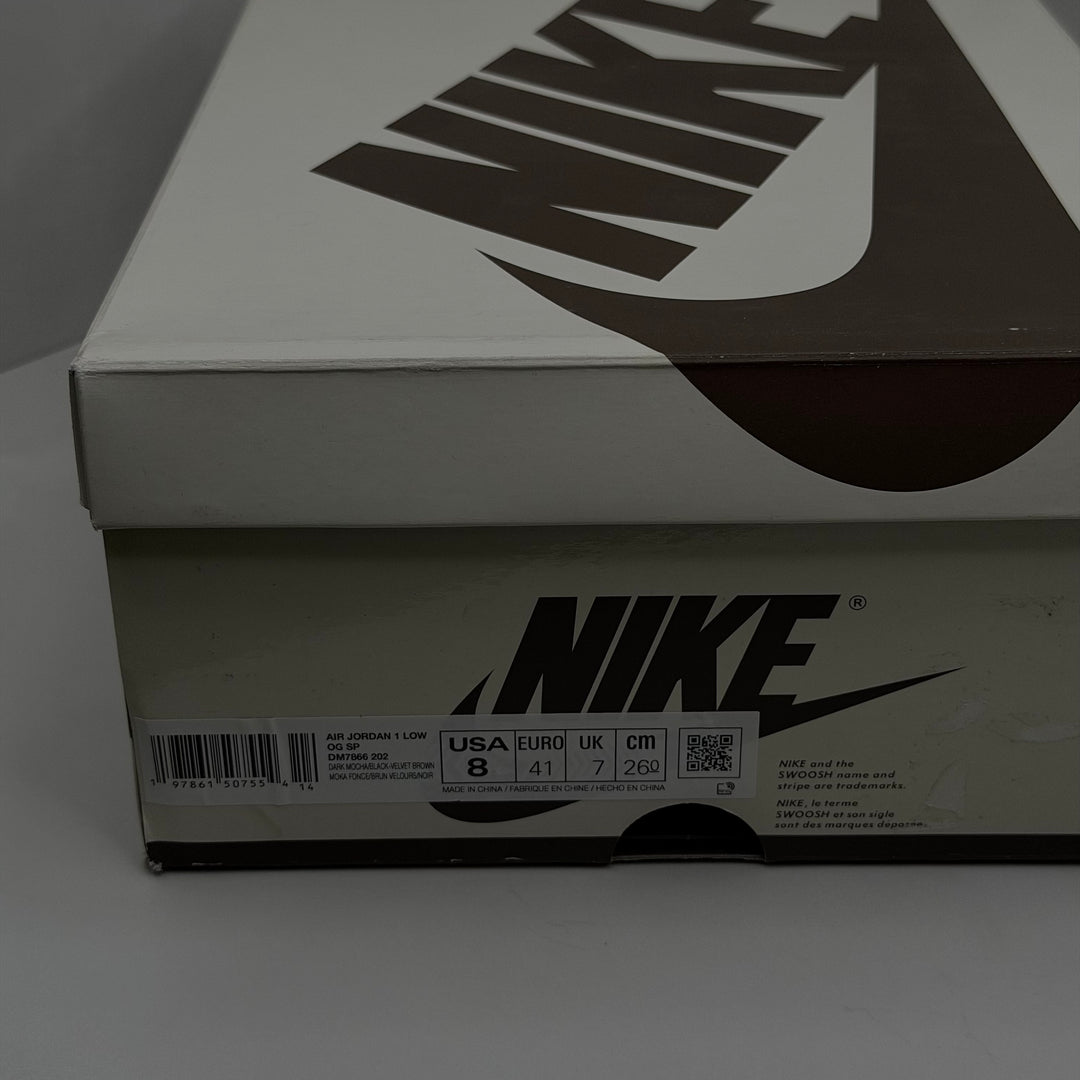 Jordan 1 Low Travis Scott Velvet Brown 7UK (2463)