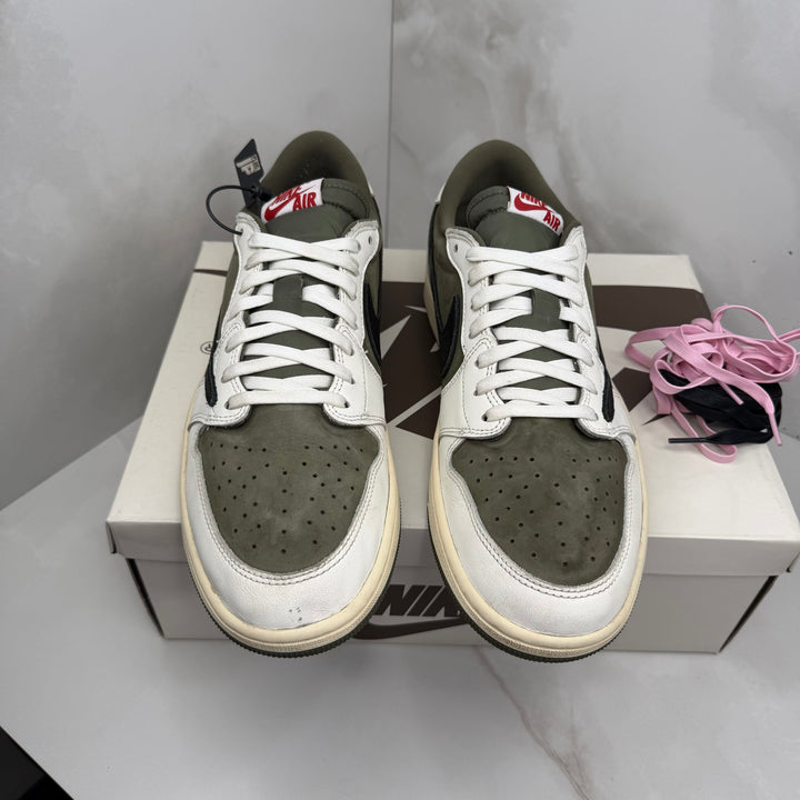 Jordan 1 Low Travis Scott Medium Olive 12UK (2696)