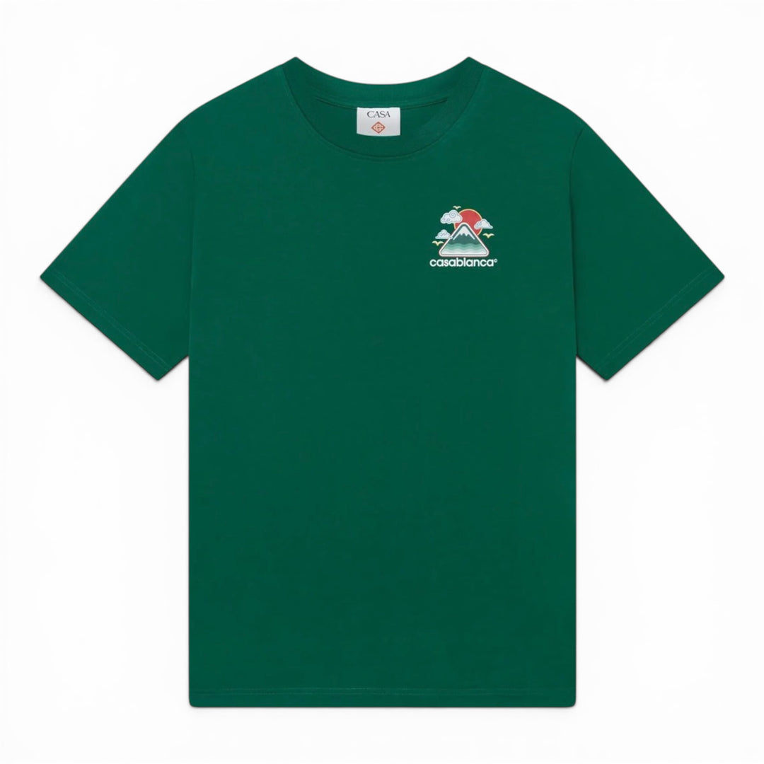 Casablanca Montagne Ondulee Green T-shirt