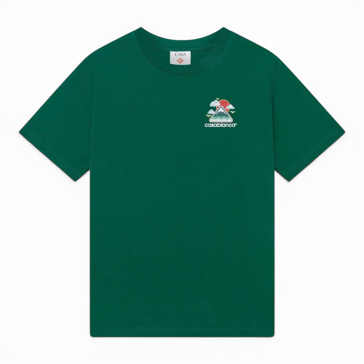Casablanca Montagne Ondulee Green T-shirt