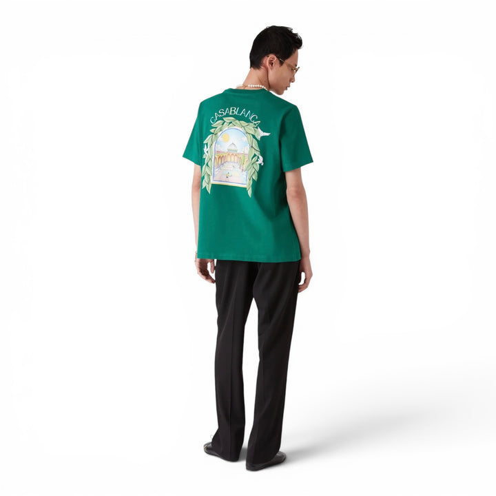 Casablanca L’arche De Tennis Green T-shirt