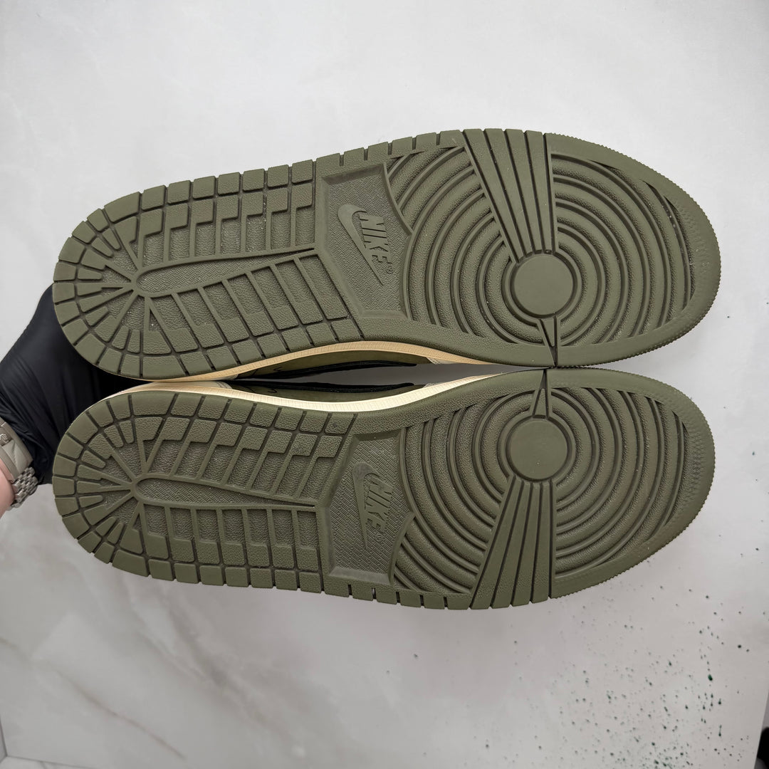 Jordan 1 Low Travis Scott Medium Olive 12UK (2696)