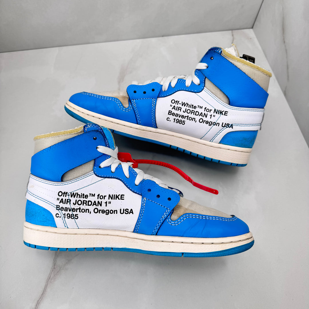 Jordan 1 High Off White UNC 7UK
