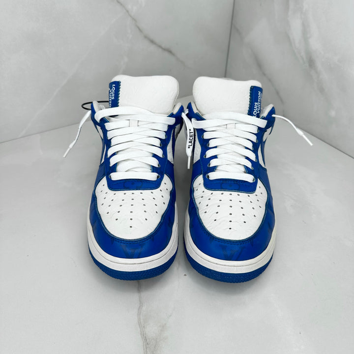Louis Vuitton Air Force 1 Blue LV9US (Fits a 8.5UK/9UK)