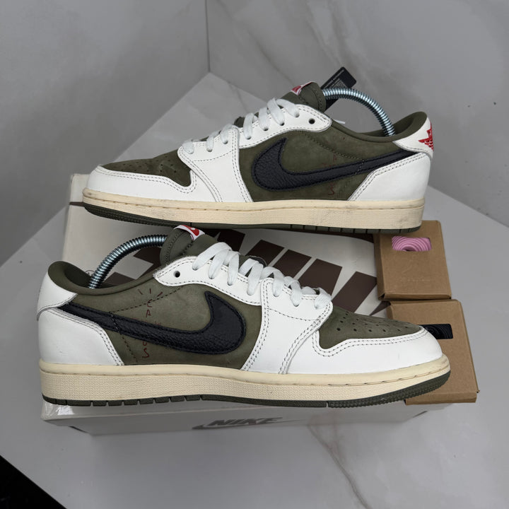 Jordan 1 Low Travis Scott Medium Olive 7UK (2495)