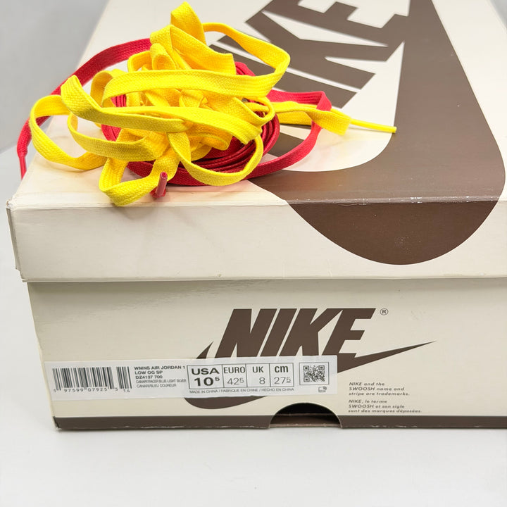 Jordan 1 Low Travis Scott Canary Yellow 8UK (2558)